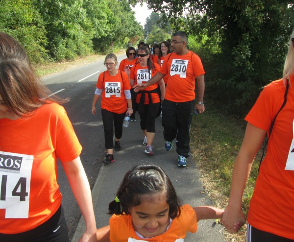 Dental team walk begins