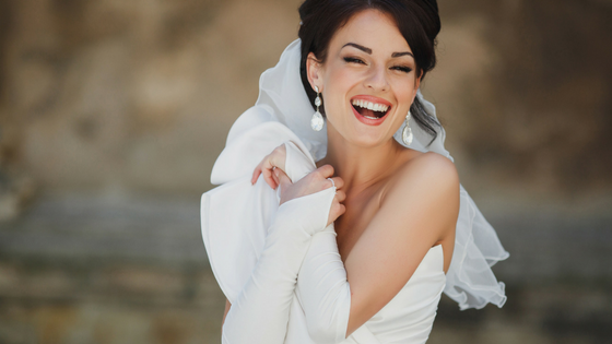 white teeth for wedding